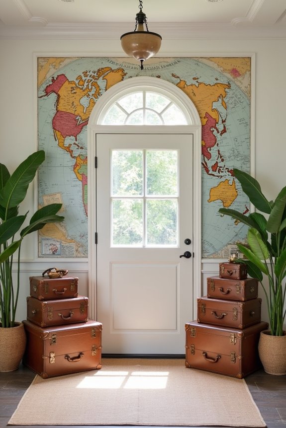 destination themed party entrance