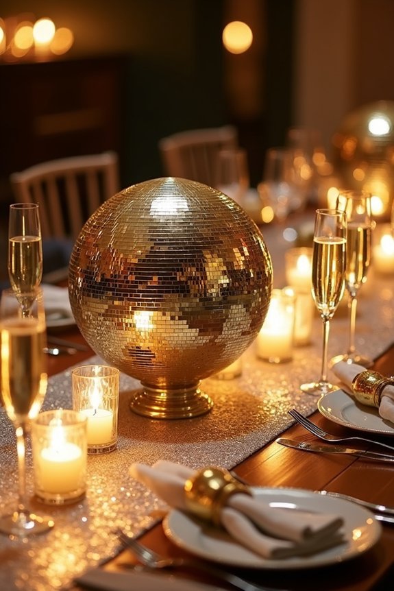 disco ball centerpiece magic