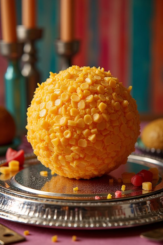 disco themed cheese ball appetizer