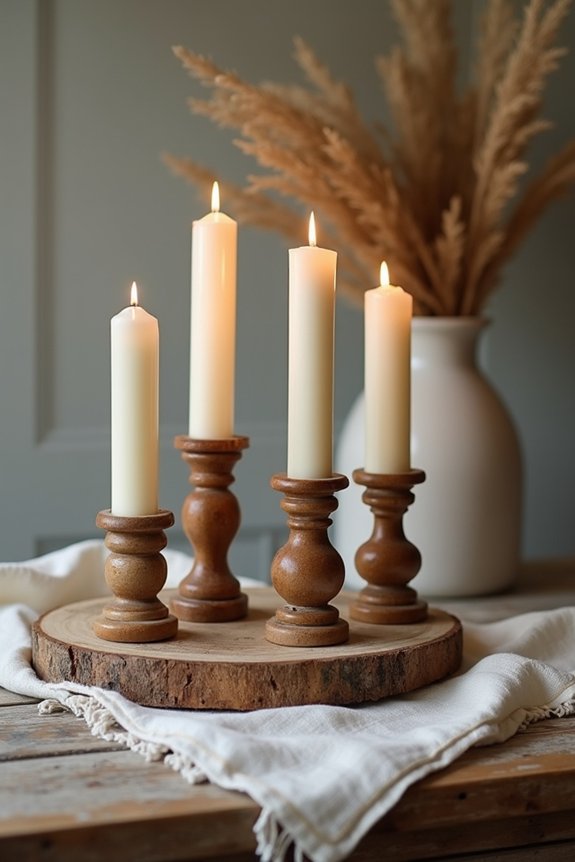 display candle holders creatively