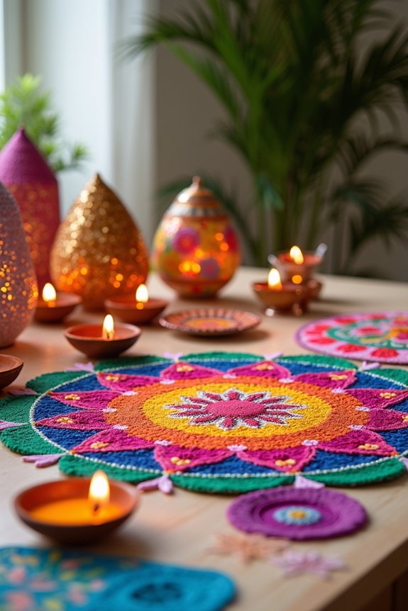 diy diwali craft station