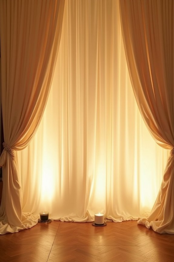 dramatic fabric lighting design