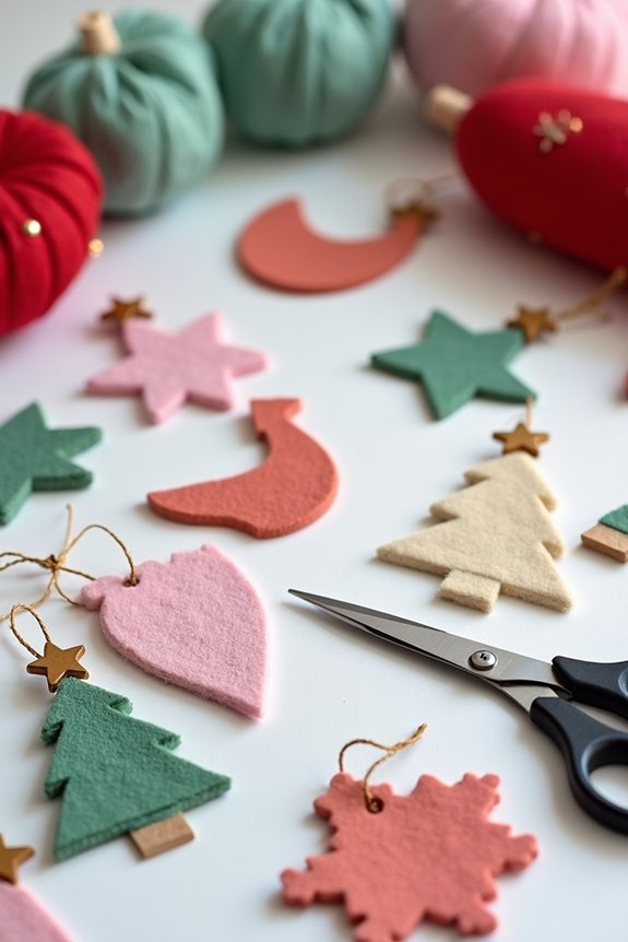 easy felt ornament designs