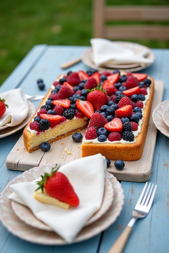easy serve picnic cakes