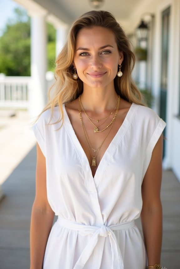 effortless gold and pearls