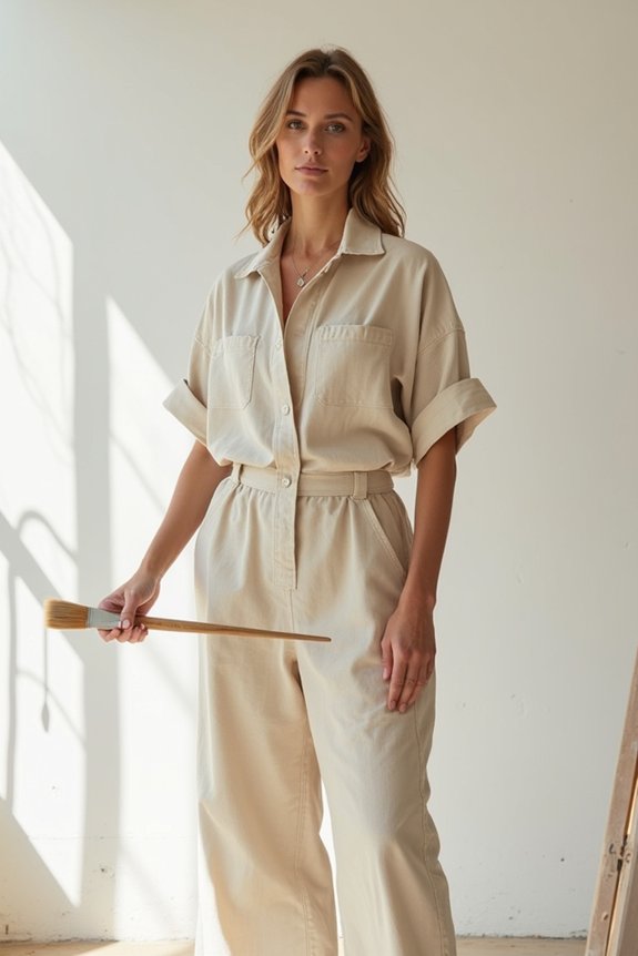 effortless oversized linen outfit