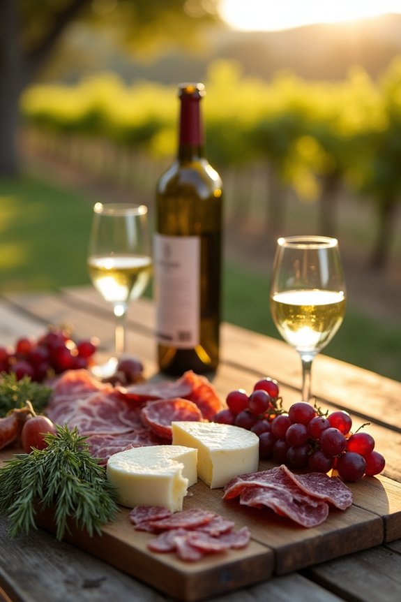 effortless wine and charcuterie