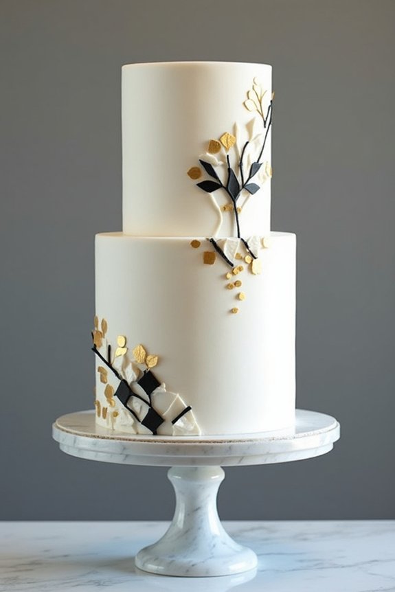 elegant art deco cake