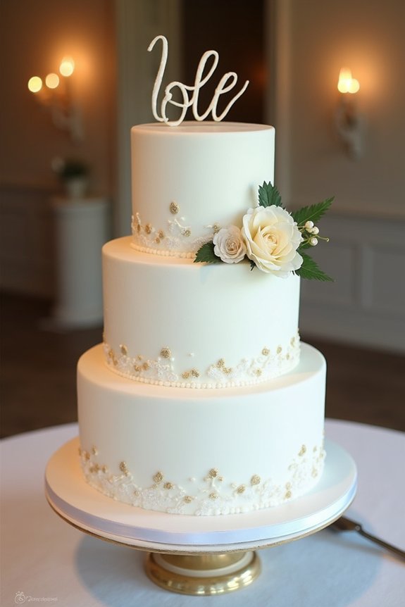 elegant birthday cake design