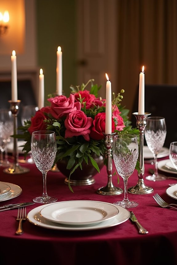 elegant burgundy party themes