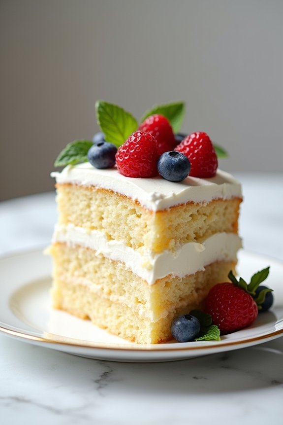 elegant cake presentation techniques