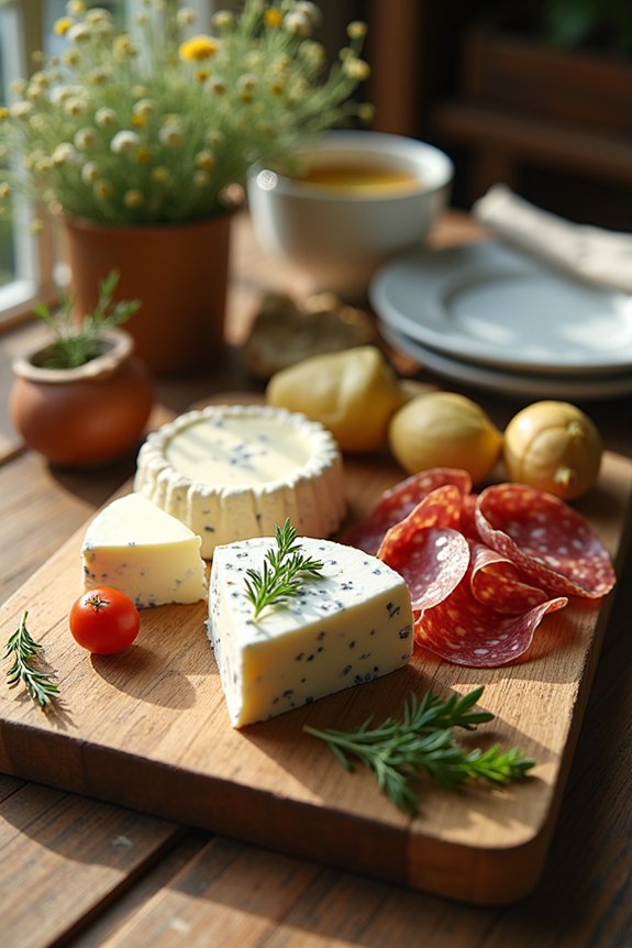 elegant cheese charcuterie display