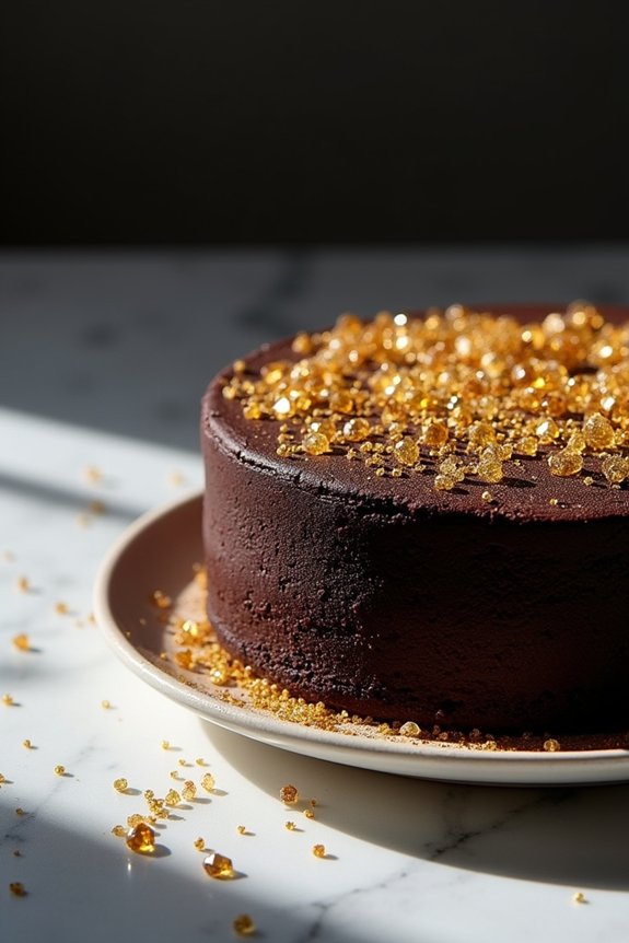 elegant chocolate dessert masterpiece