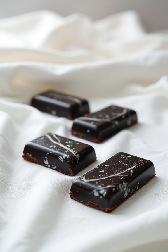 elegant chocolate marble bars