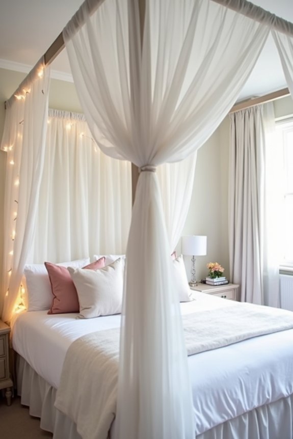 elegant dreamy fabric canopy