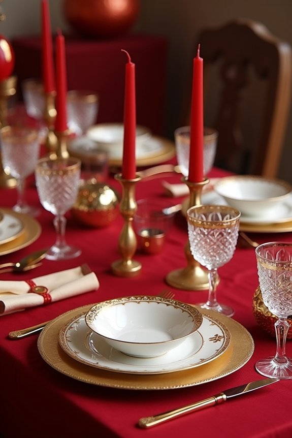 elegant festive tablescape ideas