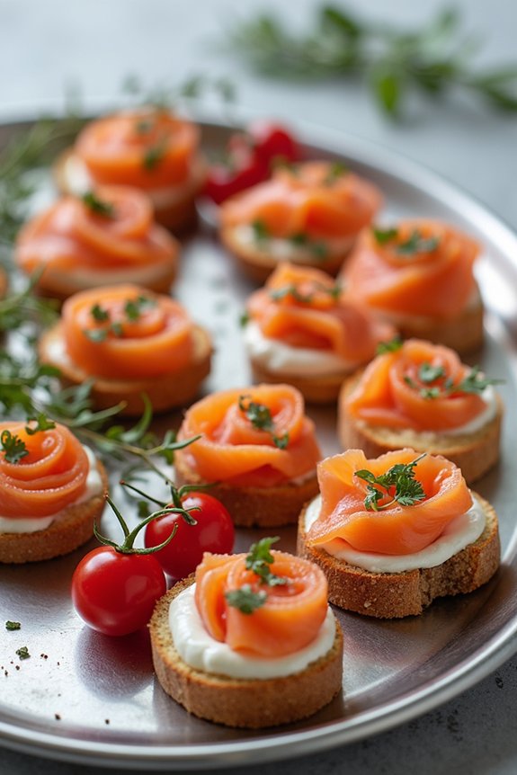 elegant finger foods selection