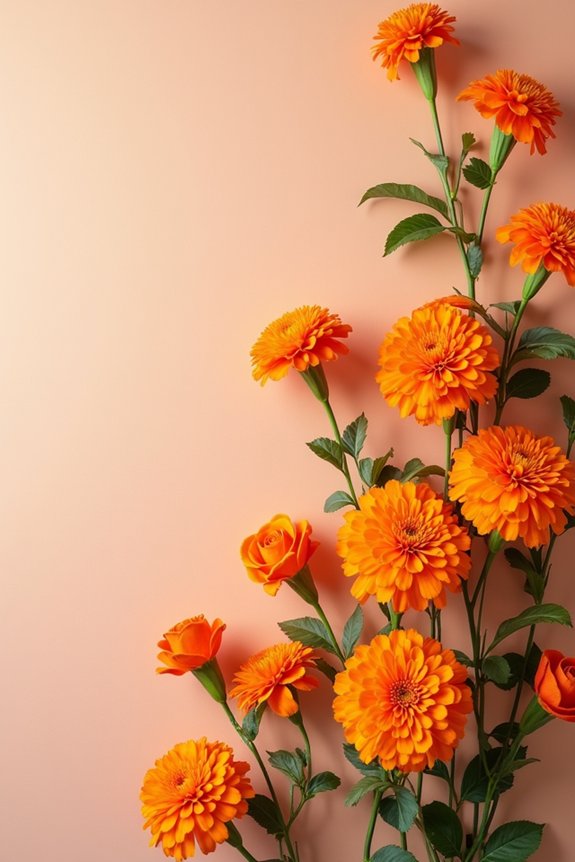 elegant flower wall backdrop