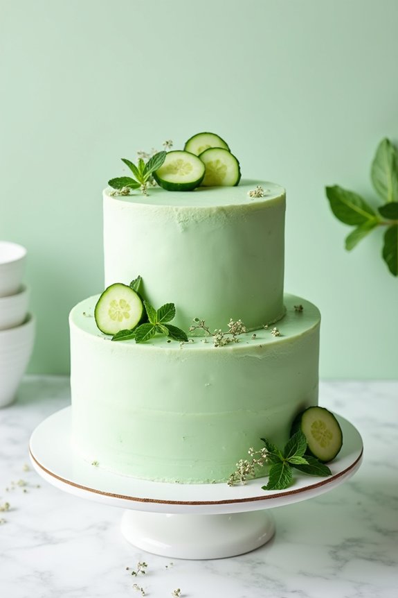 elegant fresh herb cake
