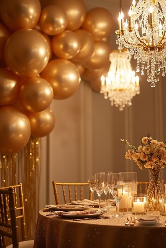 elegant gold decor ambiance