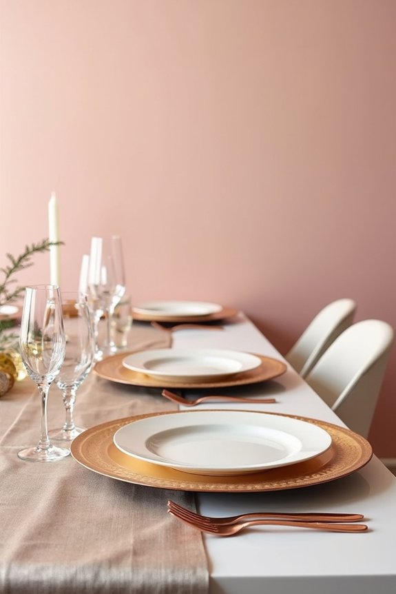 elegant gold table accents