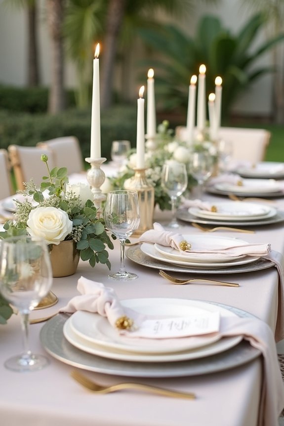 elegant graduation tablescapes ideas