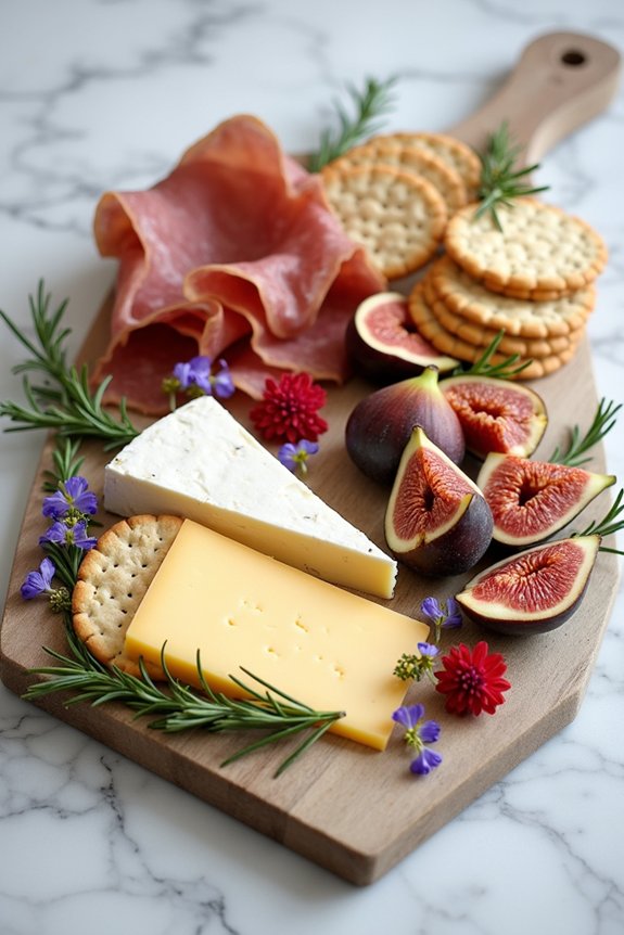 elegant grazing food display