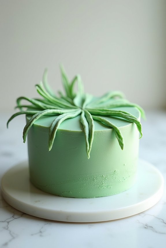 elegant green velvet cake