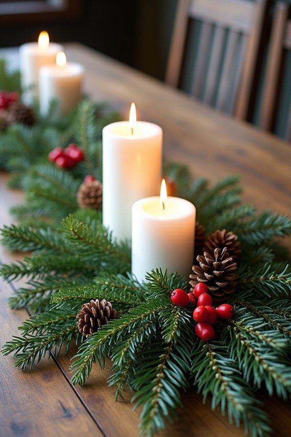 elegant greenery christmas centerpiece
