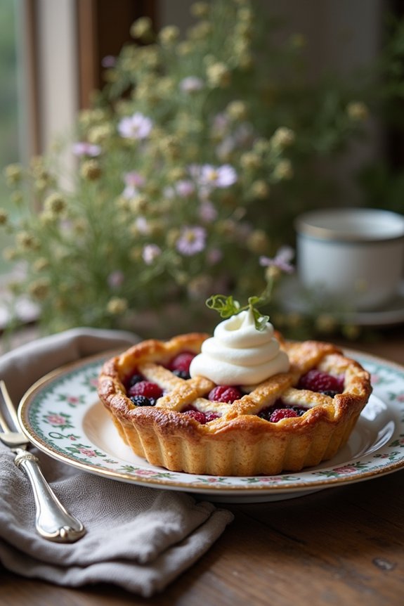 elegant individual fruit tarts