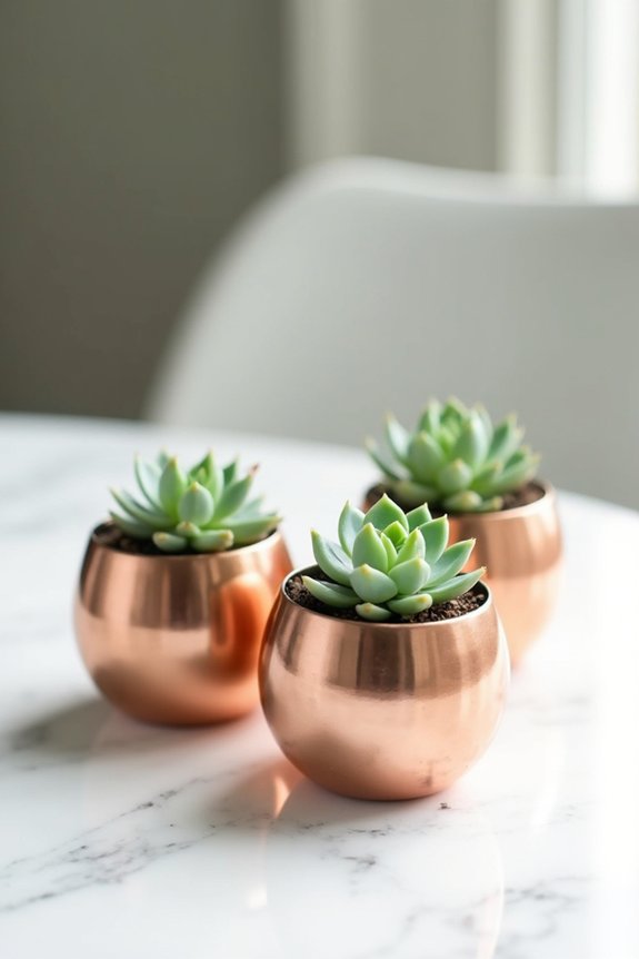 elegant lasting succulent favors