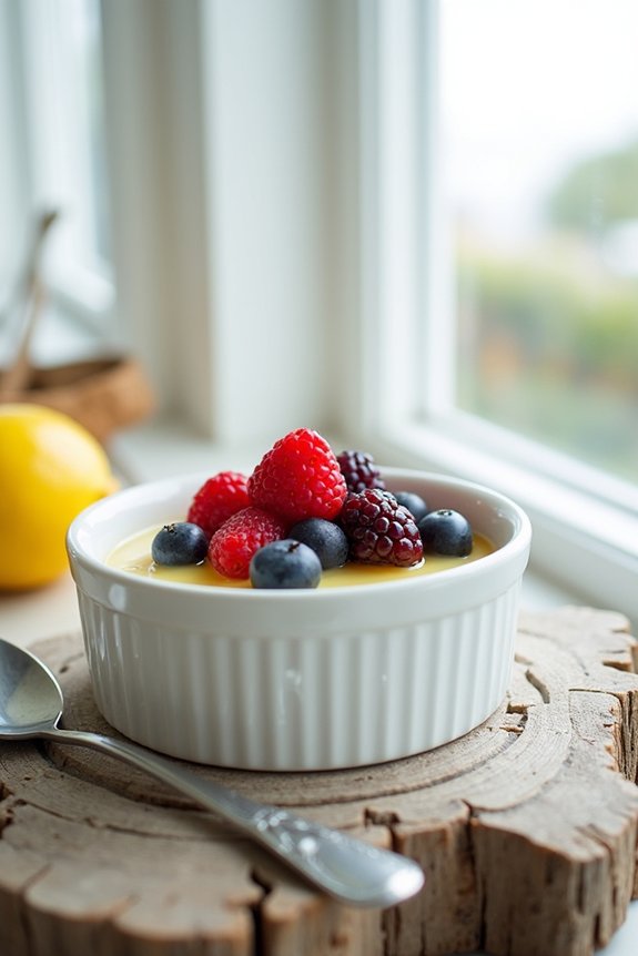 elegant lemon panna cotta