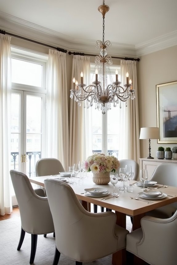 elegant lighting creates ambiance