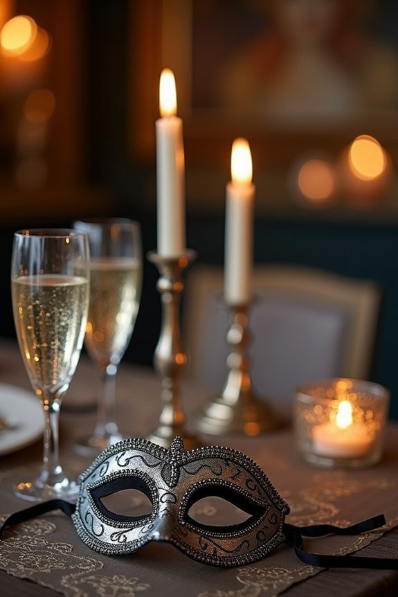 elegant masquerade birthday celebration