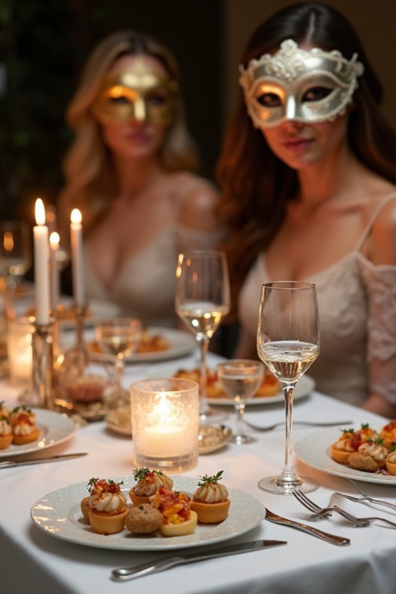 elegant masquerade food ideas