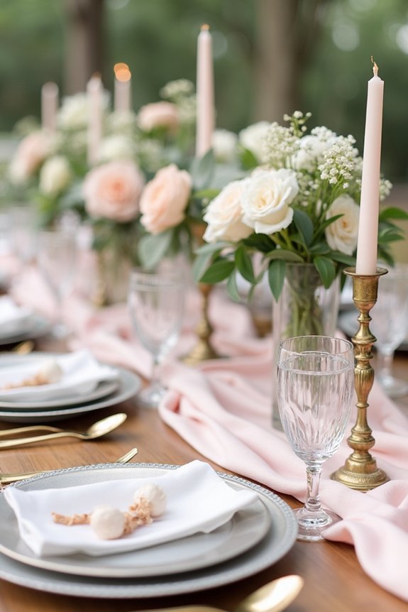 elegant metallic vintage accents