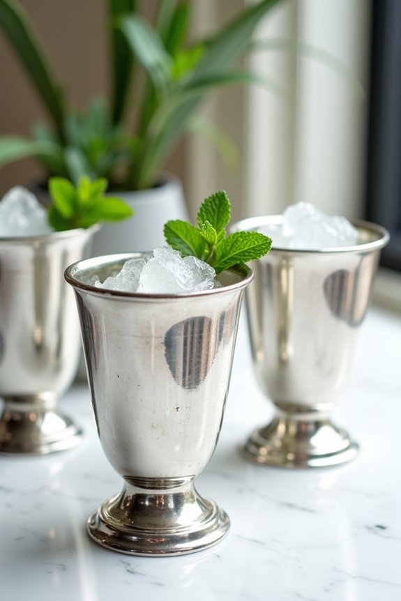 elegant mint julep glasses