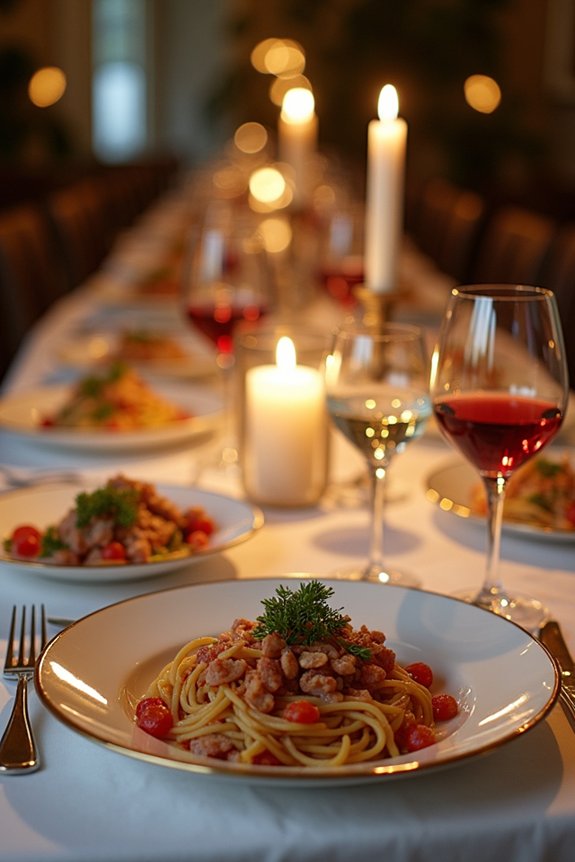 elegant multi course dinner strategy