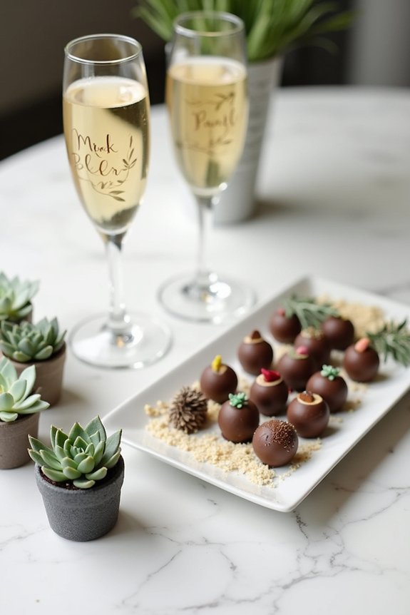 elegant personalized party favors