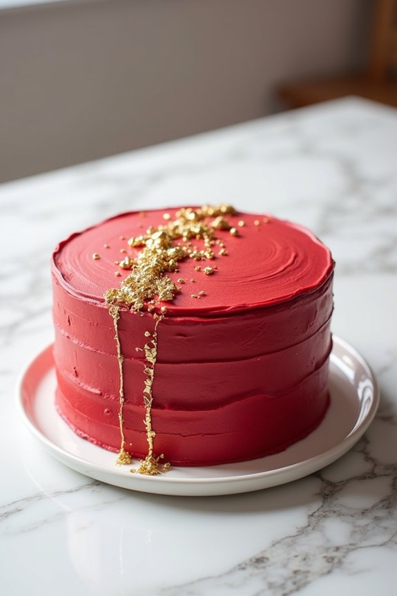 elegant red velvet glamour
