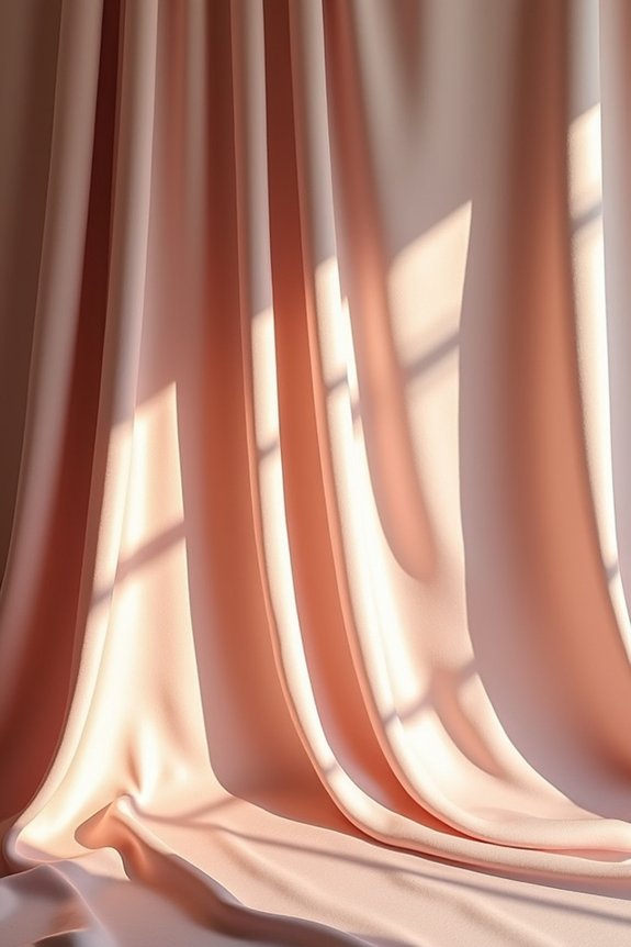 elegant rose gold draping
