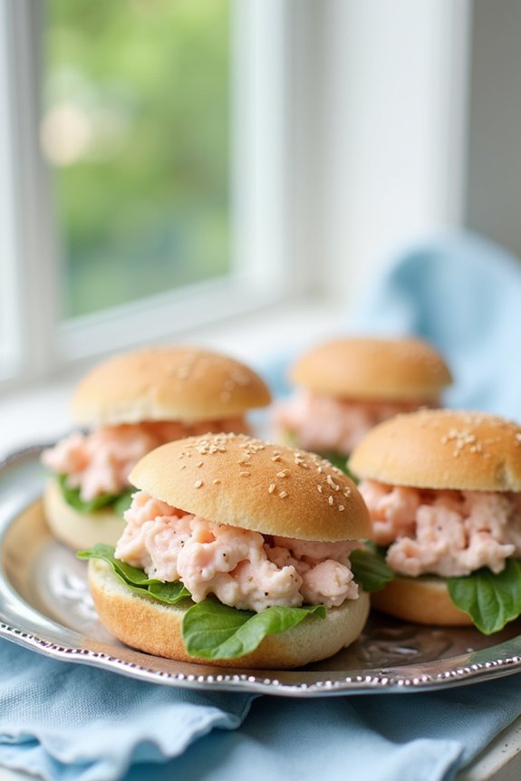 elegant shrimp salad sandwiches