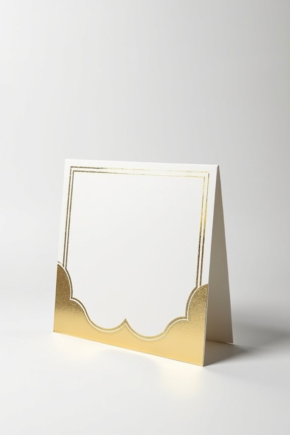 elegant silver gold combination invitations