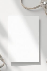 elegant silver party invitations