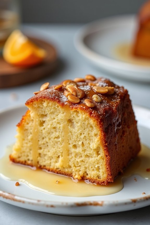 elegant spiced almond cake