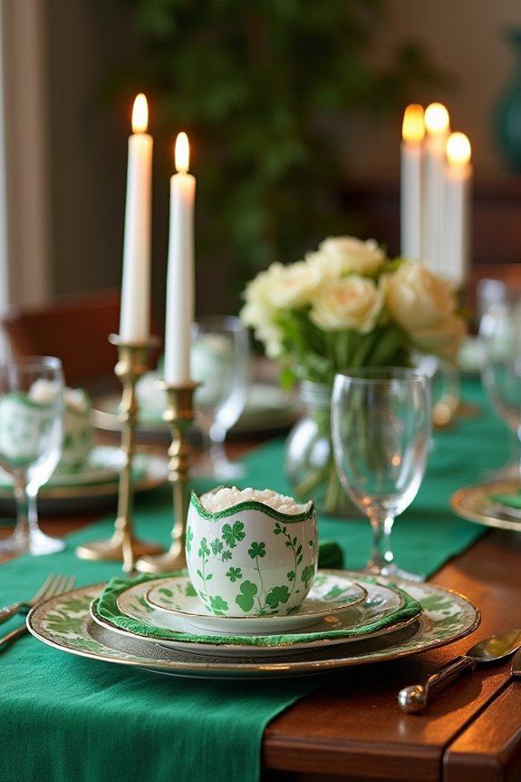 elegant st patrick s day linens