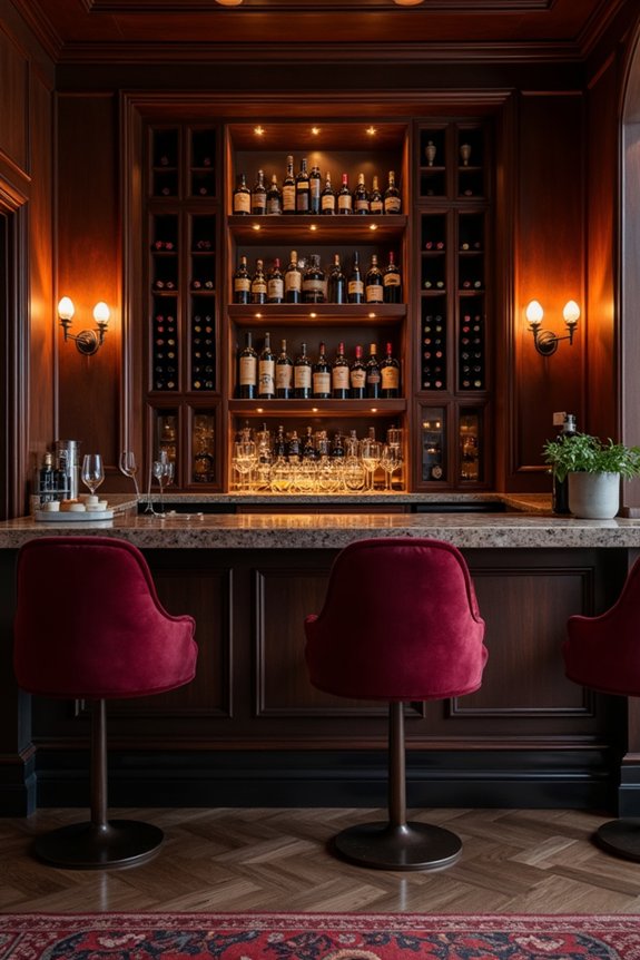 elegant wine bar ambiance