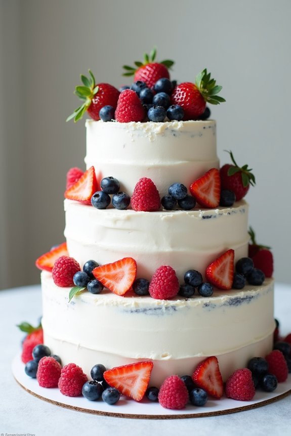 elevate cake with fruit