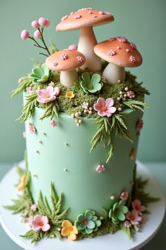 enchanted woodland cake decoration