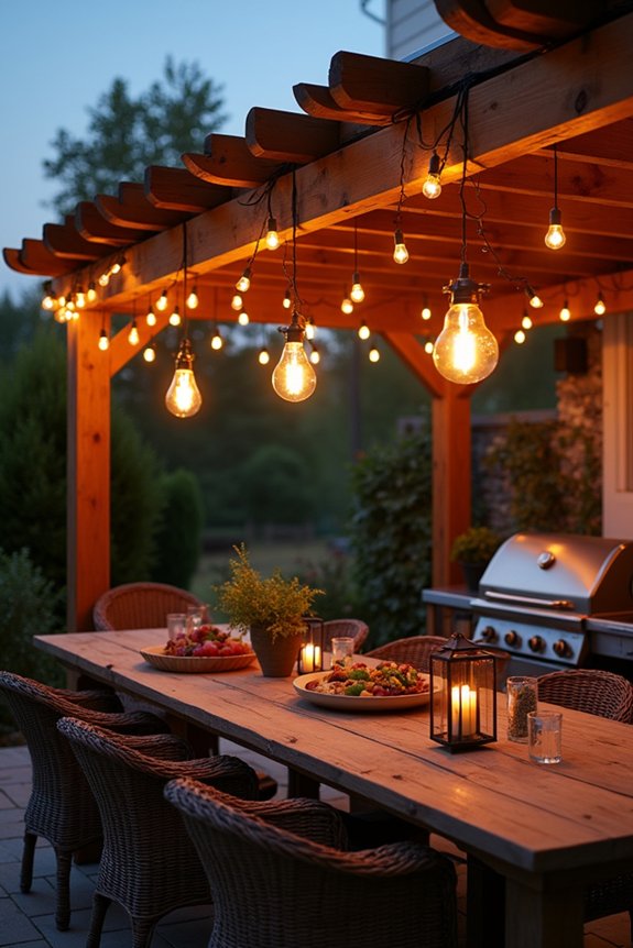 enchanting ambient backyard lighting